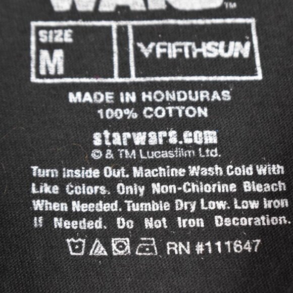 Star Wars Shirt M Adult Unisex Black Periodic Table Villains VFifthSun Graphic - Picture 7 of 7